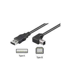 Goobay USB A - USB B (angled) 2.0 2m