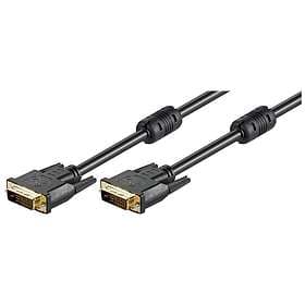 Goobay Ferrite Gold DVI-D - DVI-D Dual Link 5m