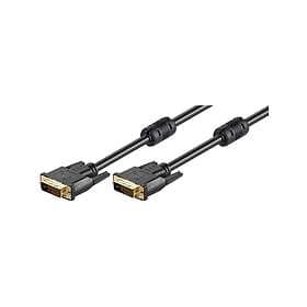 Goobay Ferrite Gold DVI-D - DVI-D Dual Link 2m