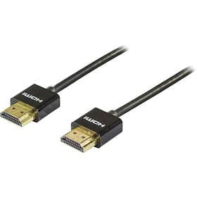 Deltaco Thin Gold HDMI - HDMI High Speed with Ethernet 3m