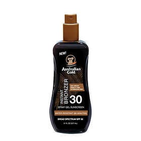 Australian Gold Accelerator With Instant Bronzer Spray Gel SPF30 237ml