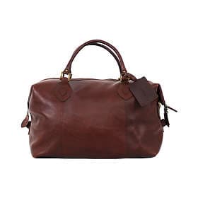 Barbour Leather Medium Travel Explorer Bag