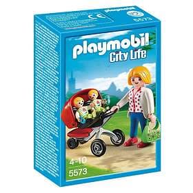 Playmobil City Life 5573 Mother with Twin Stroller