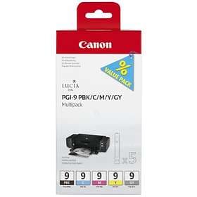 Canon PGI-9PBK/C/M/Y/GY (5 farver)