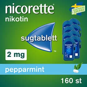 Nicorette Pepparmint 2mg 160 Sugtabletter