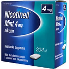 Nicotinell Mint Medicinskt Tuggummi 4mg 204stk