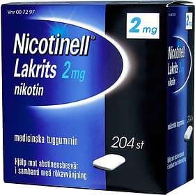 Nicotinell Lakrits Medicinskt Tuggummi 2mg 204stk