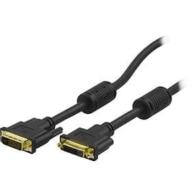 Deltaco DVI-D - DVI-D Dual Link M-F 2m