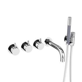 Vola Bathtub Mixer 5411C-071 (Borstad Chrome)