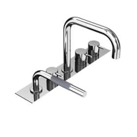 Vola Bathtub Mixer BK15 (Borstad Chrome)