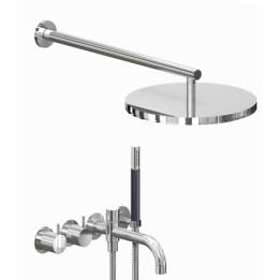 Vola Bathtub Mixer 2441DT8-061 (Borstad Chrome)