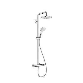 Hansgrohe Croma Select E 180 2jet Showerpipe (Hvid/Krom)