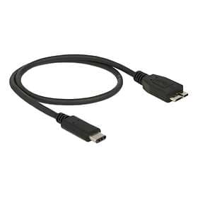 DeLock SuperSpeed USB C - USB Micro-B 3.1 0.5m