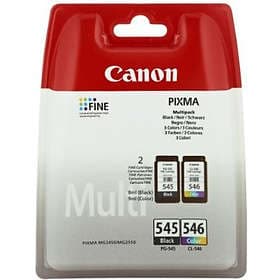 Canon PG-545XL (Sort) + CL-546XL (3-farve)