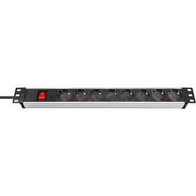 Brennenstuhl Premium Line Technic Alu 8-Way 19" Switch 2m