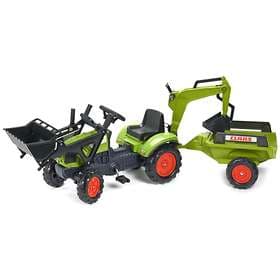 Falk Toys Claas Arion 410 + Loader + Backhoe + Trailer (2040N)