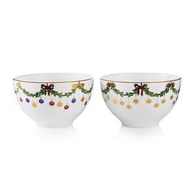 Royal Copenhagen Star Fluted Christmas Bowl (30cl) 2-pack