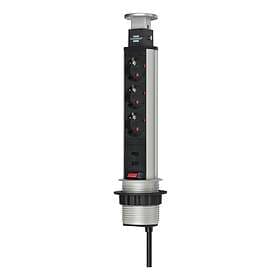 Brennenstuhl Tower Power 3-Way 2xUSB 2m