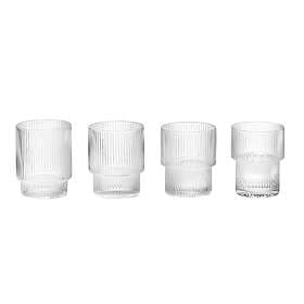 Ferm Living Ripple Glas 25cl 4-pack