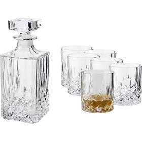 Dorre Vide Whisky Carafe 75cl With 6 Whisky Glass 22cl