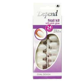 Depend Nail Set Medium Oval 24-pack