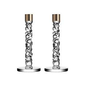 Orrefors Carat Candlestick 100x242mm 2-pack