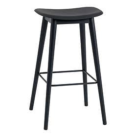 Muuto Fiber Bar Stool (hög, träben)