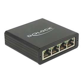 DeLock USB 3.0 4x Gigabit LAN Adapter (62966)