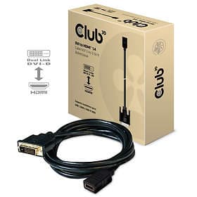 Club 3D HDMI - DVI-D Dual Link F-M 2m