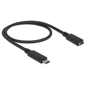 DeLock SuperSpeed USB C - USB C 3.0 M-F 0.5m