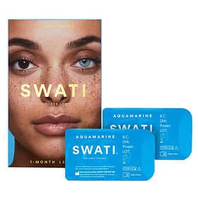 SWATI Aquamarine 1-month Contact Lenses (2 stk.)