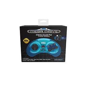 Retro-Bit Sega Mega Drive 8-Button Arcade Pad 2.4G (PC/Mac/PS3/Switch)