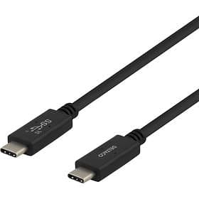 Deltaco Braided 5A USB C - USB C 3.1 1m