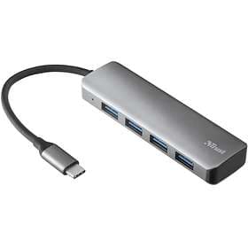 Trust Halyx Aluminium USB-C to 4-Port USB-A 3.2 Hub