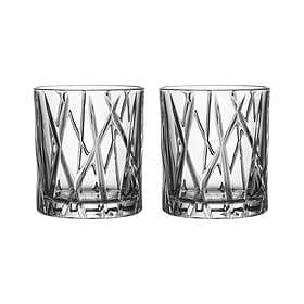 Orrefors City Old Fashioned Whiskey Glass 25cl 2-pack