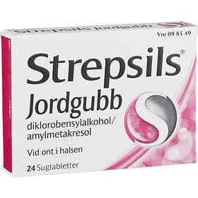 Strepsils Jordgubb 24 Sugtabletter