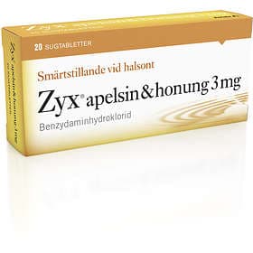 Zyx Apelsin & Honung 3mg 20 Sugtabletter