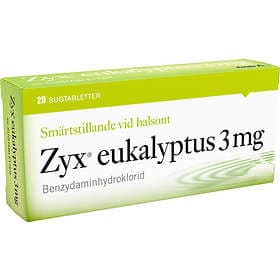 Zyx Eukalyptus 3mg 20 Sugtabletter