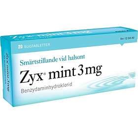 Zyx Mint 3mg 20 Sugtabletter