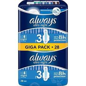 Always Ultra Night Wings (28-pack)