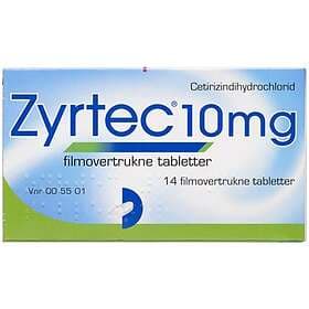 Zyrtec 10mg 14 Tablets