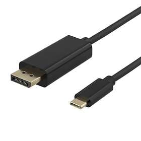 Deltaco 21.6Gbps USB C - DisplayPort 2m