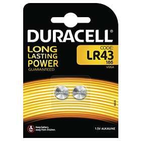 Duracell Knappcellsbatteri (LR43) 2-pack