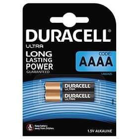 Duracell Ultra Alkaline AAAA-batteri (LR61) 2-pack