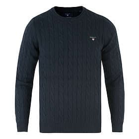 Gant Cotton Cable Crew Neck Sweater (Herre)