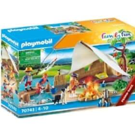 Playmobil Family Fun 70743 Familie På Campingtur