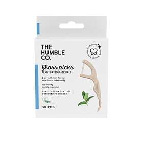 The Humble Co. Dental Floss Picks Mint 50-pack (Tandtrådsbyglar)