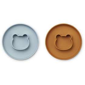 Liewood Gordon Mr Bear Tallerken 2-pack