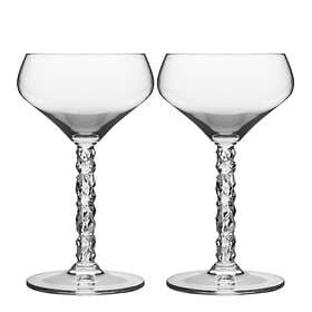 Orrefors Carat Coupe Cocktail Glass 25cl 2-pack