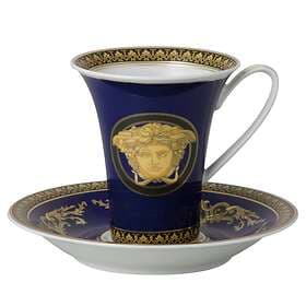 Rosenthal Versace Medusa Blue Kop med fat 18cl